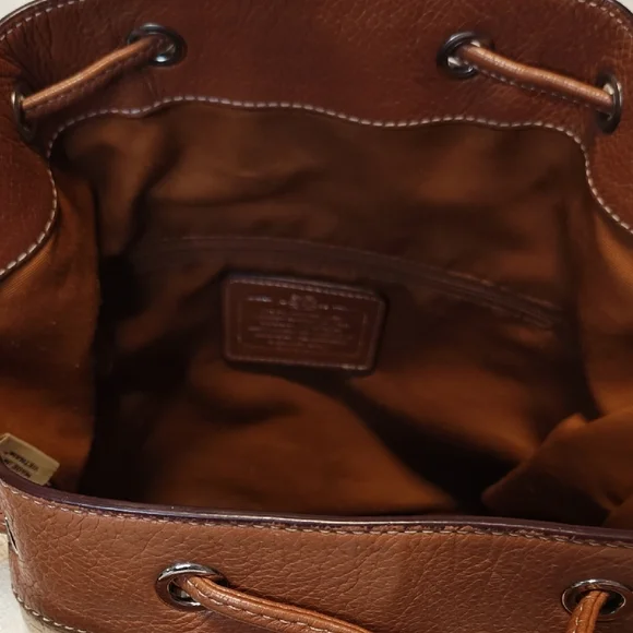 🧧 Coach Original Bucket Bag in Bicolor Leather - Picture 5 of 8